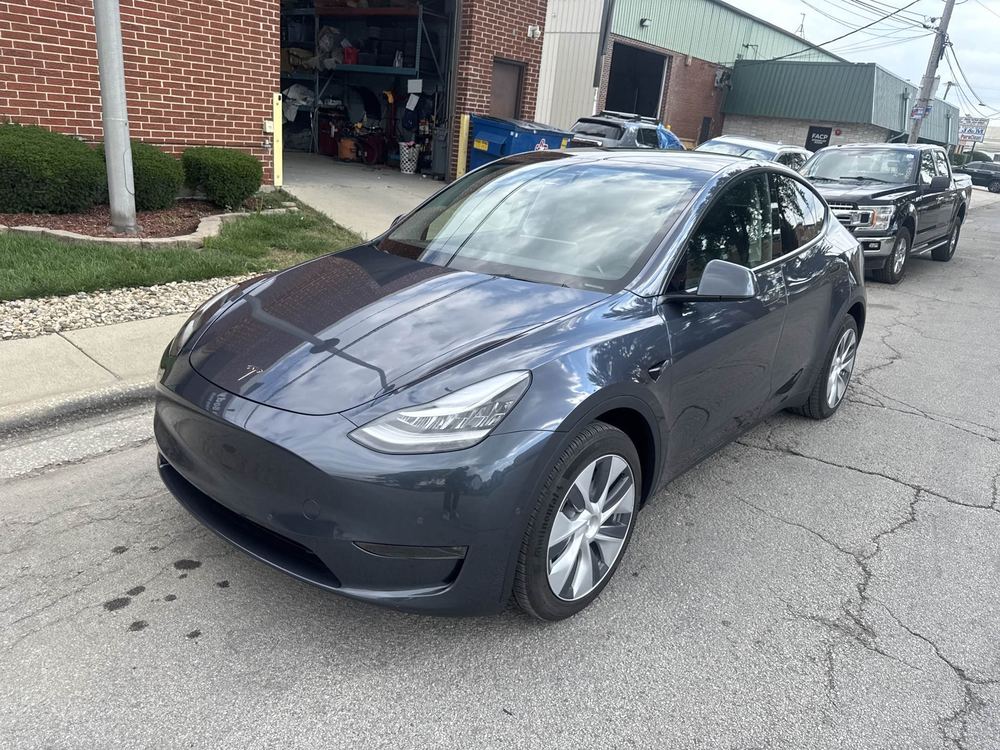 Structural collision repair at Midwest Auto Body Shop, Melrose Park, IL