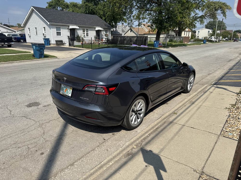 Completed collision restoration at Midwest Auto Body Shop, Melrose Park, IL